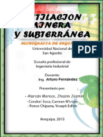 Monografia Ventilacion Minera y Subterranea