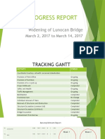 Progress Report: Widening of Lunocan Bridge