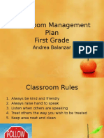 classroom management plan