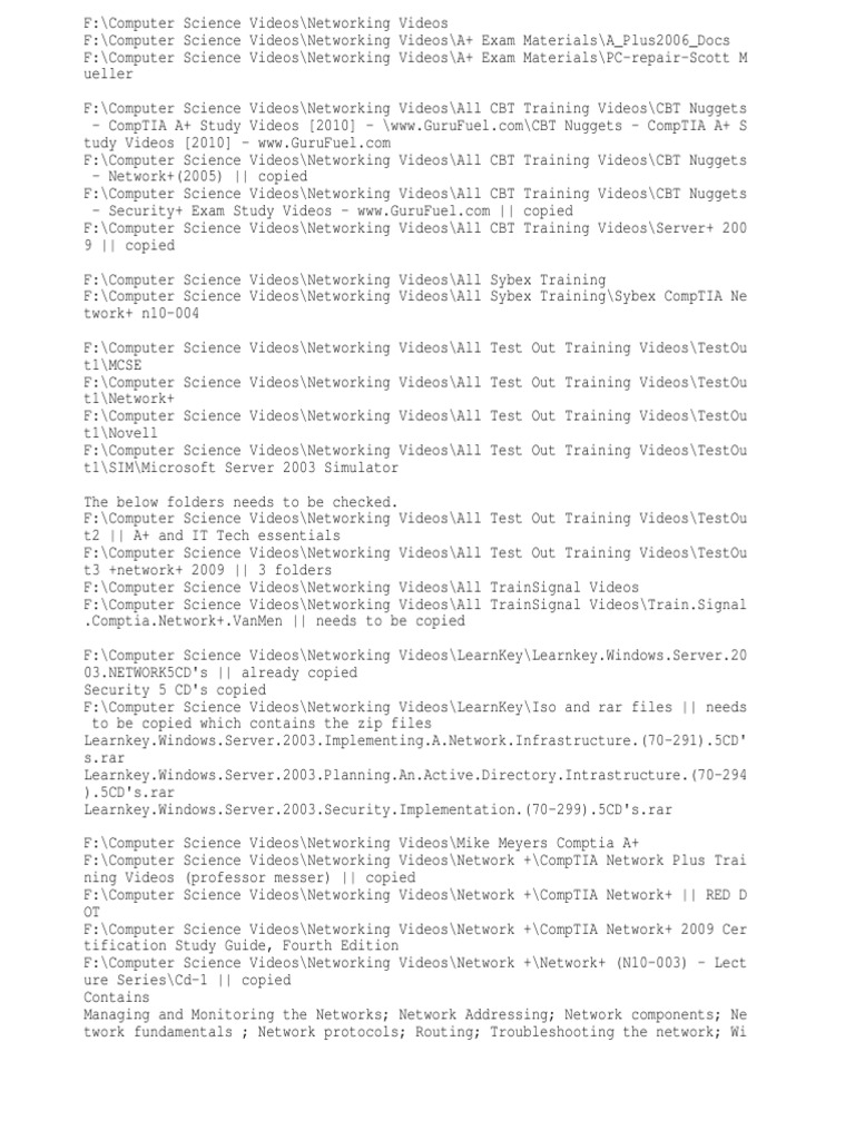 Computer Videos All Links In The System Cisco Certifications Windows Server 2003