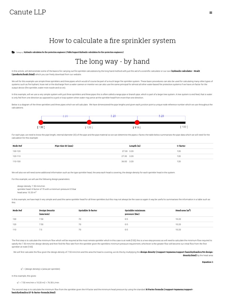 How to calculate a fire sprinkler system.pdf Fire Sprinkler System