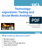 Financial Technology: Algorithmic Trading and Social Media Analytics