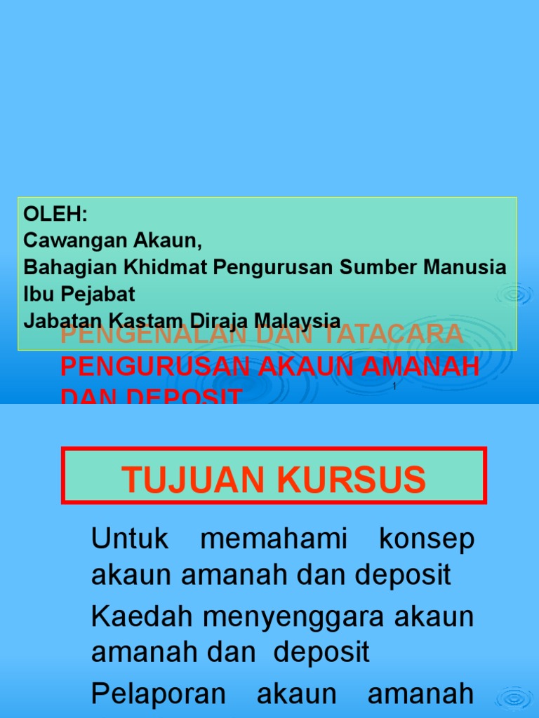 Kursus Amanah Deposit 1 Pdf