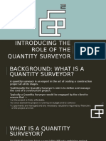 Introducing The Role of The Quantity Surveyor: Alistair Seel - Partner QS Squared