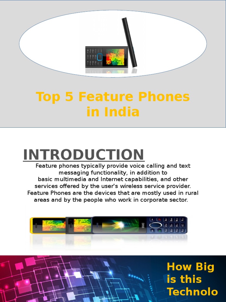 Top 5 Feature Phones in India | PDF | Subscriber Identity Module ...