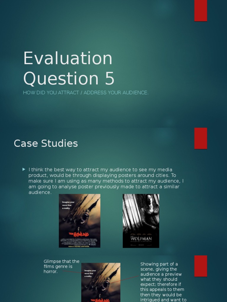 Evaluation Question 5 | PDF | Social Science
