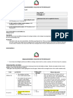 Observed Lesson - Lesson Plan: Sharjah Higher Colleges of Technology