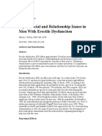 Psychosocial and Relationship Issues in Men With Erectile Dysfunction