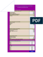 Aza Smart Pen Pre-Operating & Working Capital Projections: Main Menu