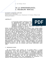 Pensar La Epistemologia Del Ts