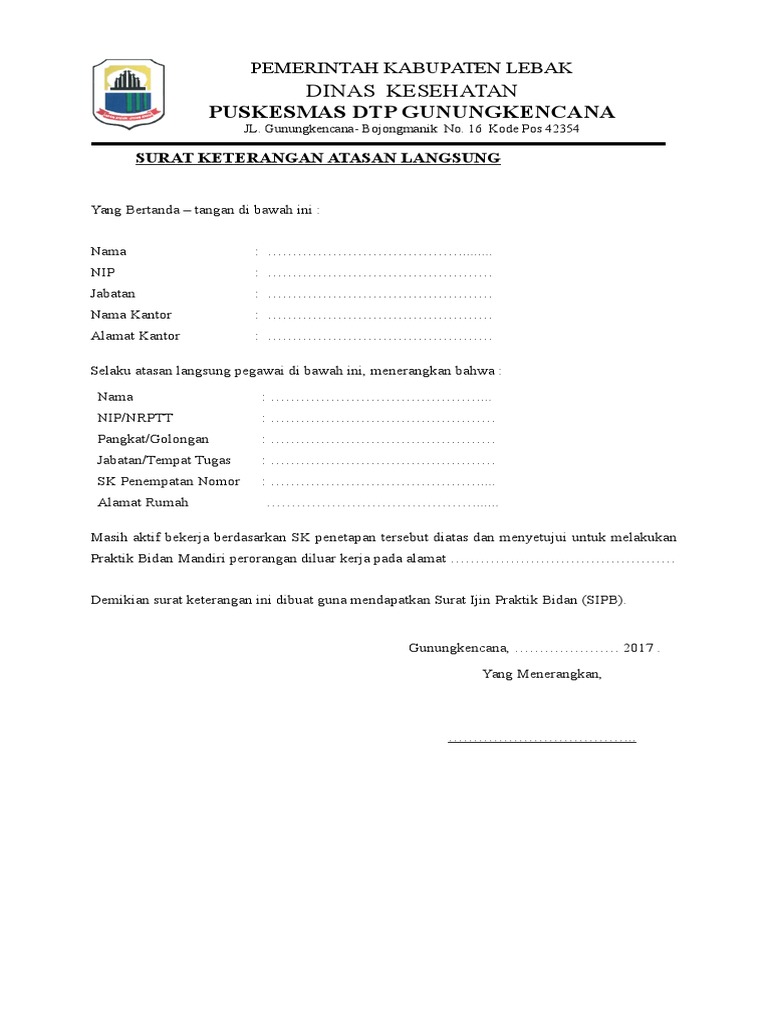 Contoh Surat Izin Atasan Langsung Page Renewing