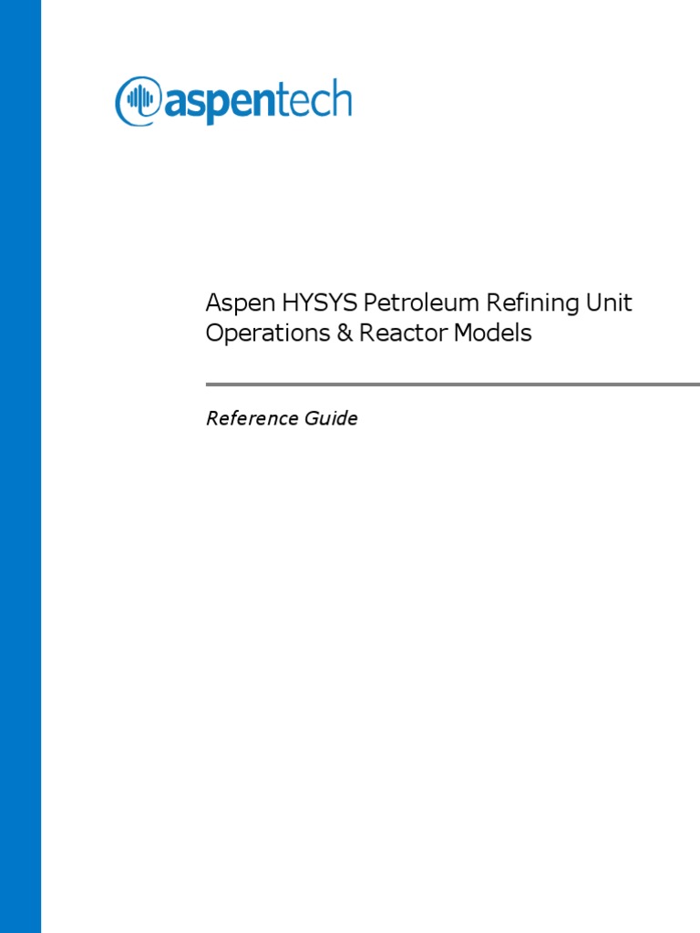 HYSYS Petroleum Refining Ops-V9 | PDF | Chemical Reactor | Oil Refinery