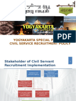 Yogyakarta Special Province Civil Service Recruitment Policy