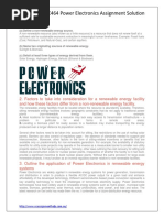 ECE464 Power Electronics Assignment Solution