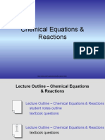 Chemical Equations & Reactions