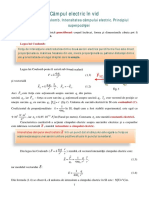 Câmpul Electrostatic În Vid. Teorema Lui Gauss PDF