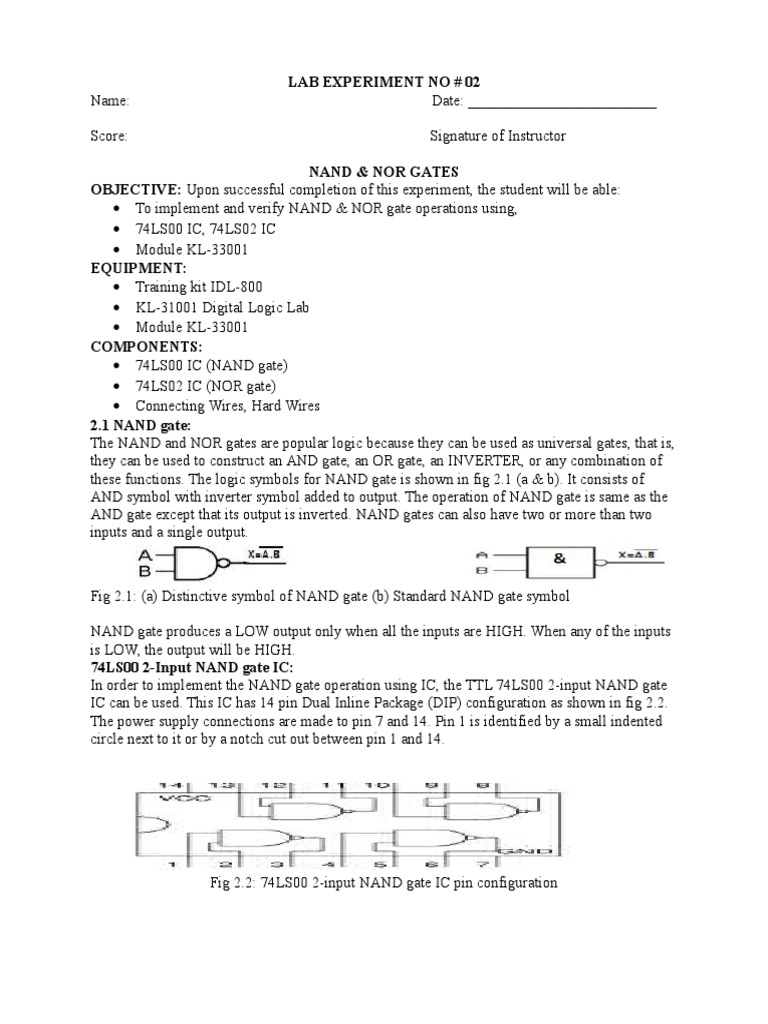 DLD Lab 2 | PDF | Logic Gate | Electrical Circuits