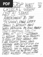 Tommy Arthur Letter to Gov. Ivey