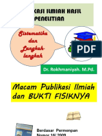 Publikasi Ilmiah Hasil Penelitian