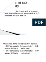 Control of ECF Osmolarity