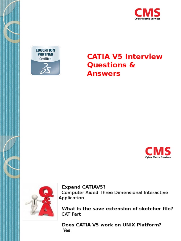 CATIA V5 Interview Questions & Answers PDF