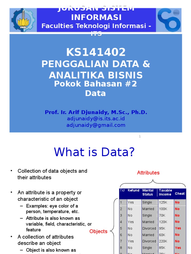 Data Attributes & Types Explained | PDF | Principal Component Analysis ...