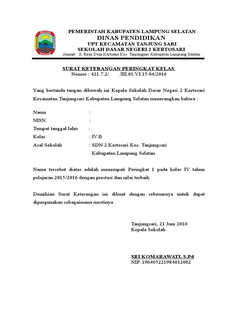 Piagam Peringkat Kelas