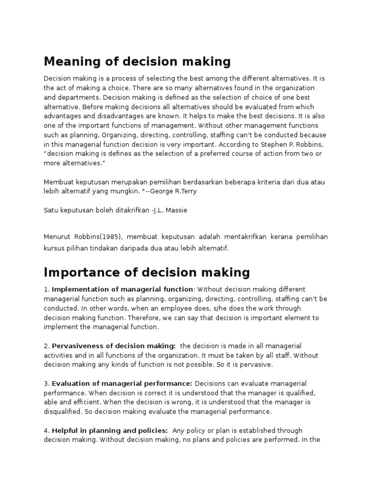 Image Result For Decision Definition Meaning Merriam Webster