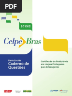 Parte Escrita Celpebras 2015 II Caderno de Questoes