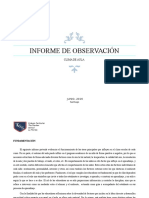 Informe de Observación Clima de Aula