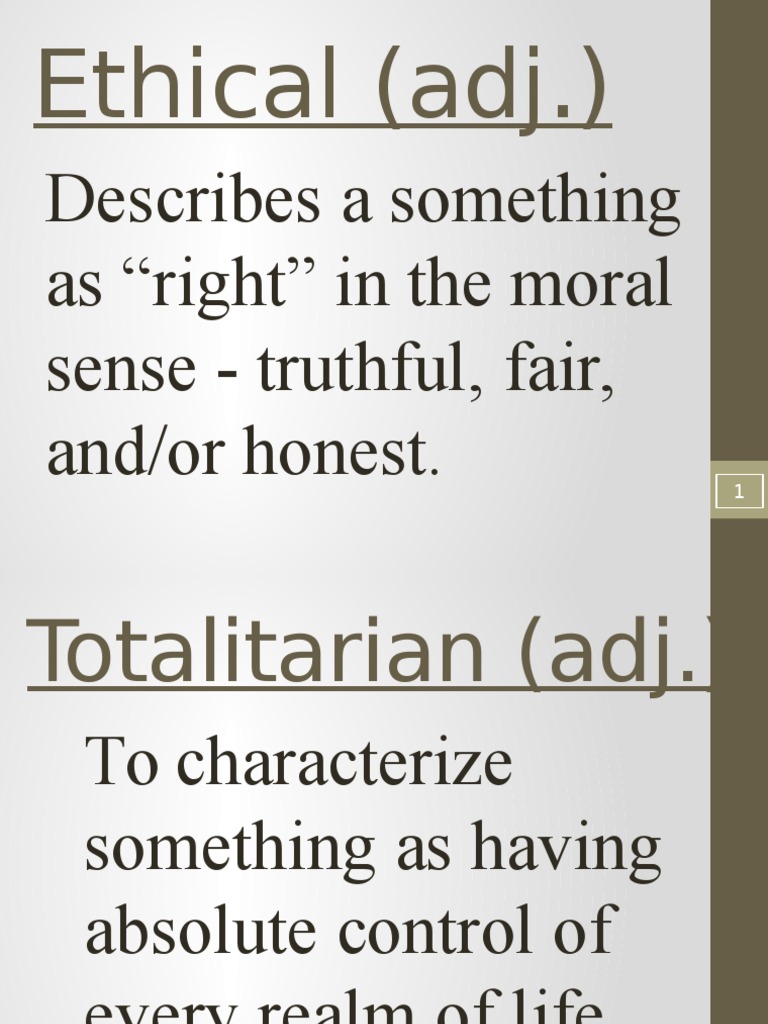 Key Vocabulary Definitions Explained | PDF