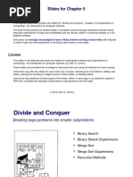 Slides For Chapter 5: Note To Instructors