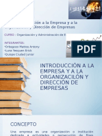 Introducción A La Empresa y A La Organizacilón 1