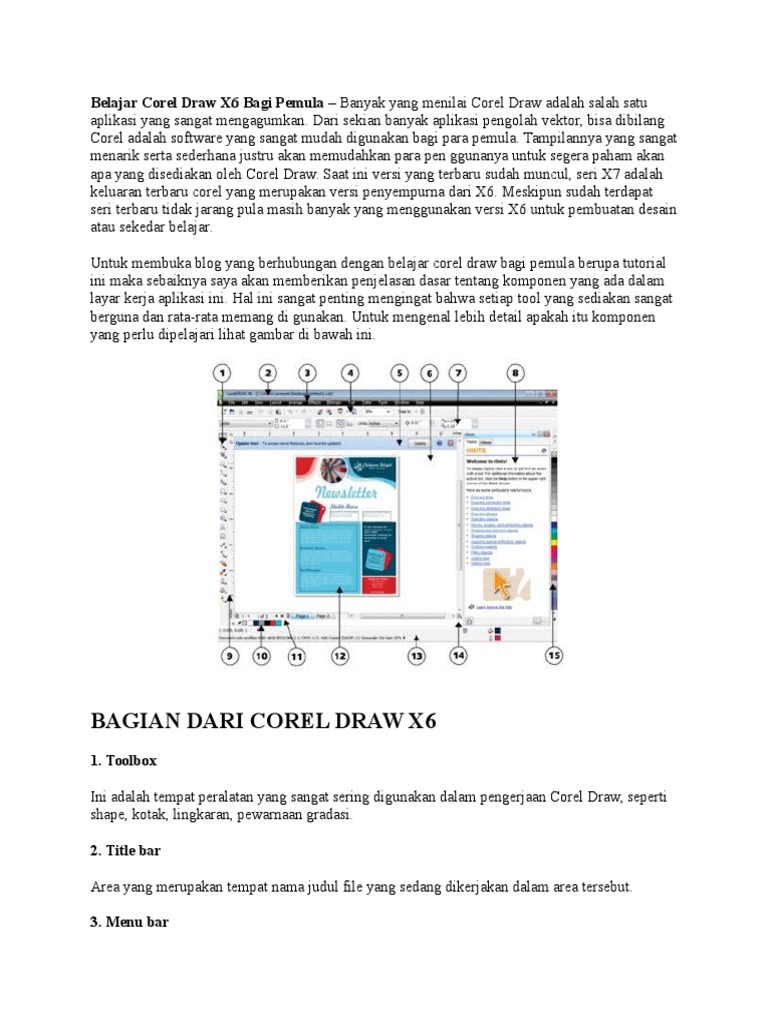 Belajar Corel Draw X6 Bagi Pemula | PDF