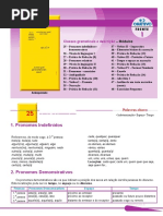 Pronomes Indefinidos e Demonstrativos