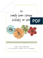 Family Home Evening Activity Jar Ideas