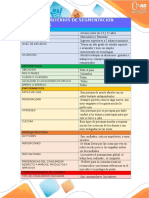 Matriz de Criterios de Segmentación 1