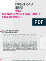 Development of A Purchasing and Supply Management Maturity Framework