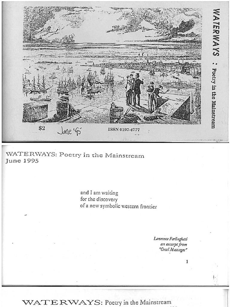 Waterways Poetry in The Mainstream Vol 16 No 6 PDF