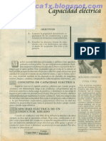 Capacidad Electrica, Capacitores - Teoria y Ejercicios - Fisica Preuniversitaria