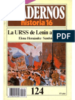 Cuadernos de Historia 16 124 La Urss de Lenin A Stalin 1985 PDF