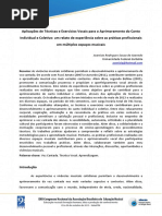 Aplicações de Técnicas e Exercicios Vocais Para Aprimoramento Do Canto
