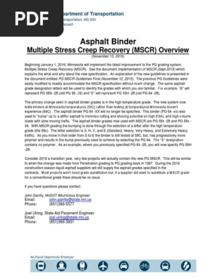 Asphalt Binder Mscr Updated