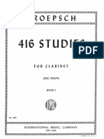 Kroepsch - 416 Studies for Clarinet 1 (Simon)