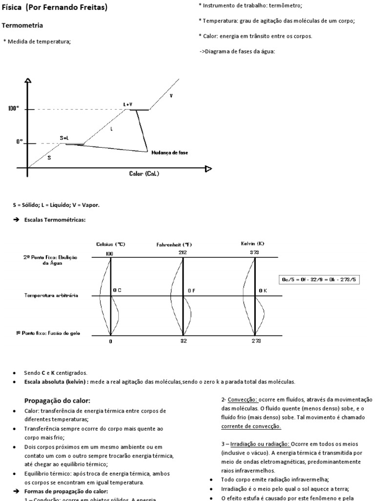Termometria e Propagação de Calor | PDF