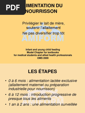 Alimentation Pdf Allaitement Allergie