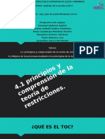 4.1 Principios y Comprension de La Teoria de Restricciones