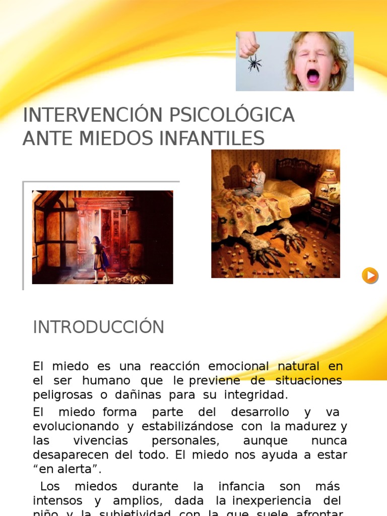 Intervención ante miedos infantiles | PDF | Fobia | Ansiedad