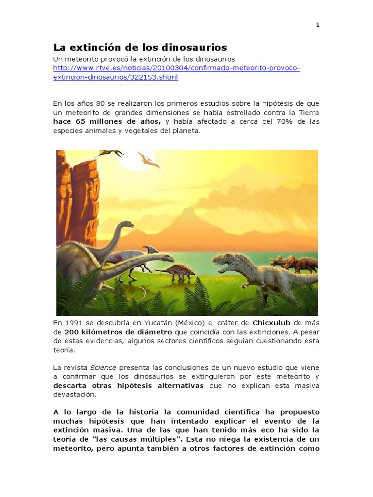 1 6 7 Meteoritos Y La Extincion De Los Dinosaurios Asteroide Dinosaurios