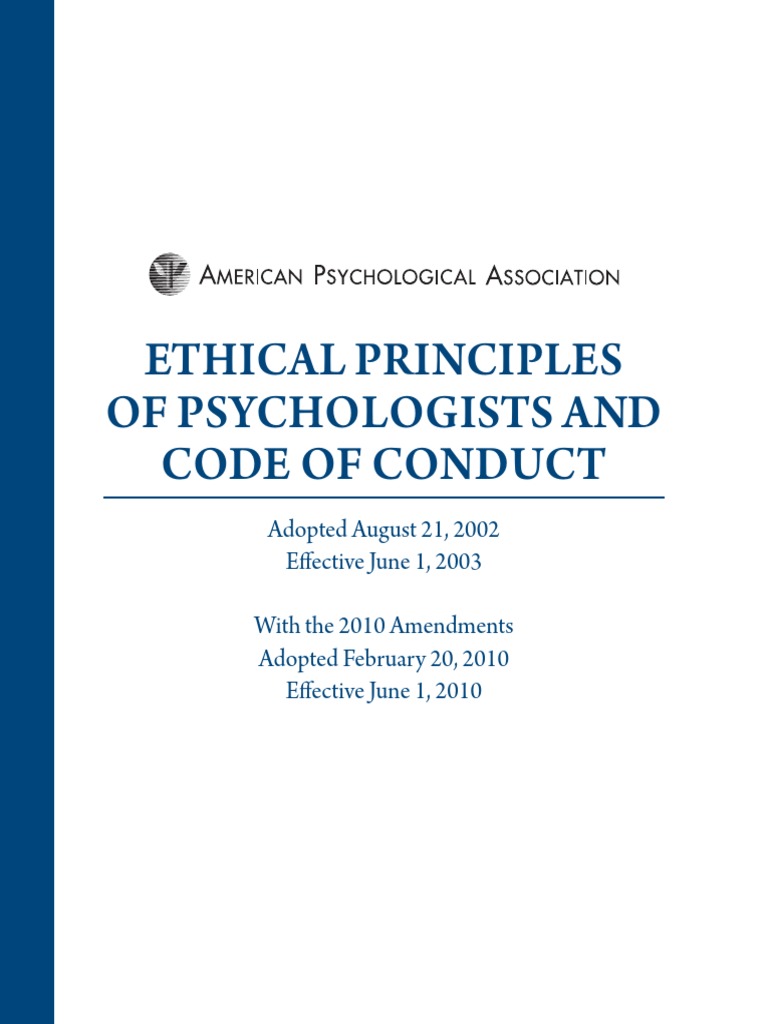 APA Ethics Code PDF